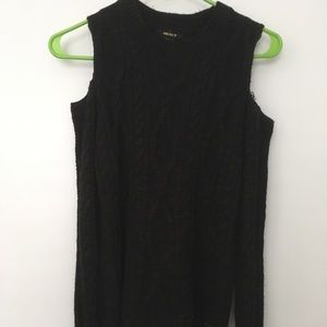 Cut out shoulder sweater